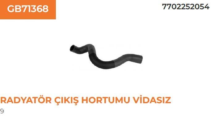 RADYATÖR ÇIKIŞ HORTUMU VİDASIZ RENAULT RENAULT 9 1