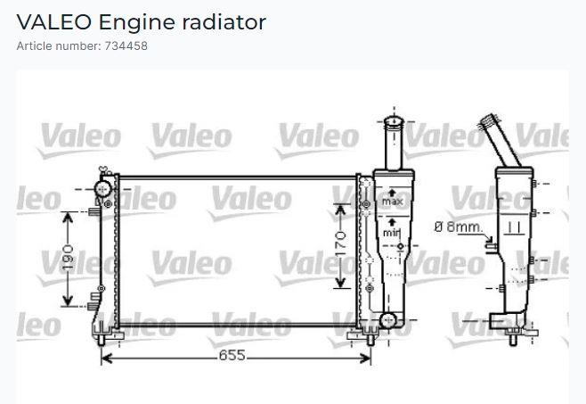 RADYATÖR FIAT PUNTO 1.4 09/03>