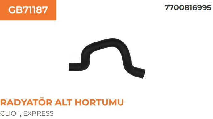 RADYATÖR HORTUMU ALT EXPRESS CLIO I 1.4 8V 91>98
