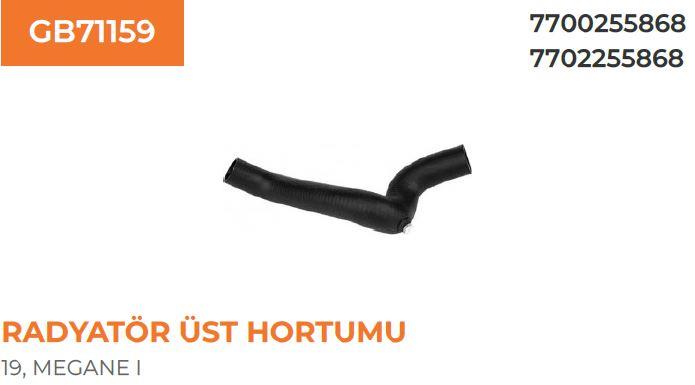 RADYATÖR HORTUMU ÜST MEGANE R19 1.6 8V
