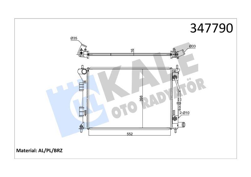 RADYATÖR İ30 1.4İ 1.6İ 1.6GDI 12> ELANTRA 10> CERATO CERATO KOUP SOUL AT 