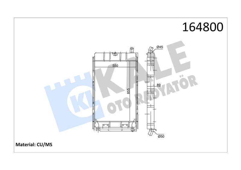 RADYATOR IKARUS IKARUS (93) 6 SIRA PS 550×855×89