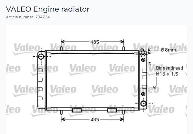RADYATÖR LAND ROVER 110 3.5 V8