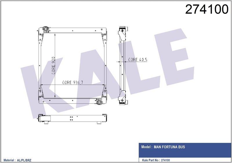 RADYATOR MAN FORTUNA AL/BRZ 920×936×40.5