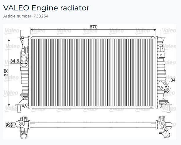RADYATÖR MAZDA 3 2.3