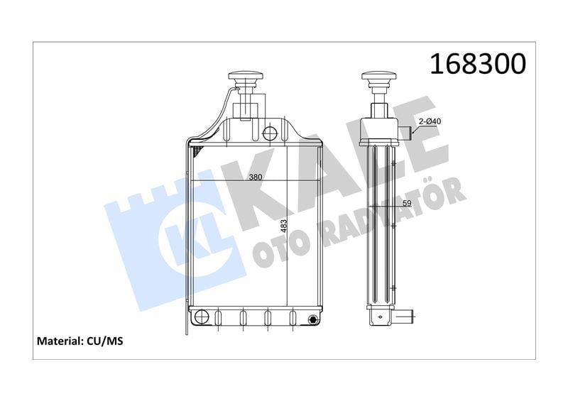 RADYATOR MF-285 4 SIRA PS
