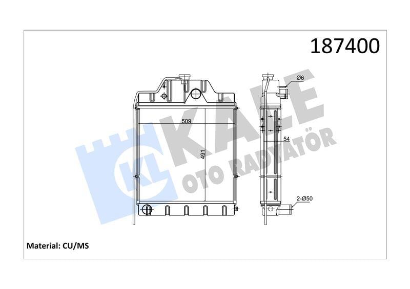 RADYATOR MF-396/397-3075/3105 (4×4) 3 SIRA PT