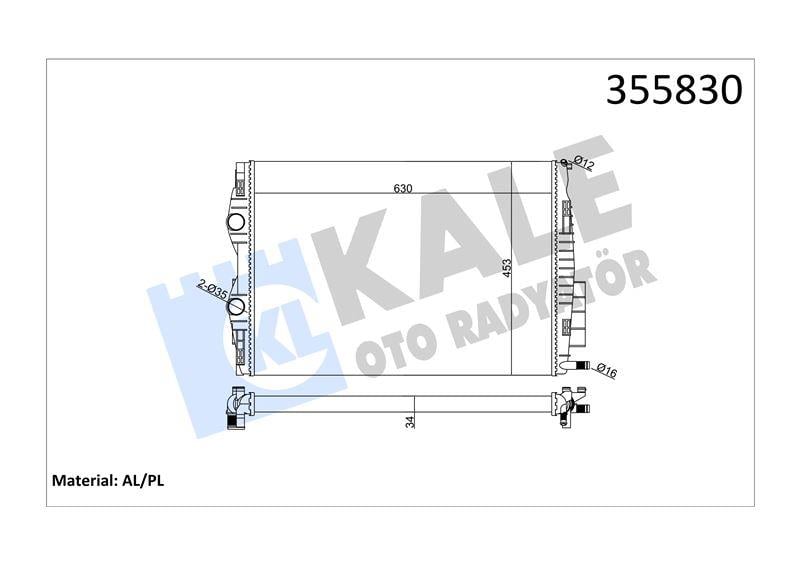 RADYATÖR RENAULT GRAND SCENIC MEGANE II SCENIC II RADYATÖR