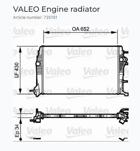 RADYATÖR RENAULT SCENIC III 2.0 DCI