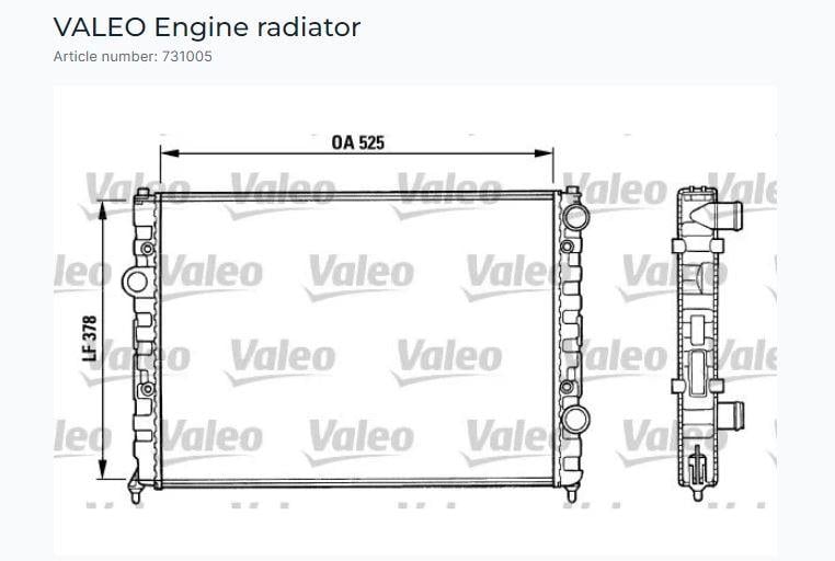 RADYATÖR VW PASSAT IV 1.6