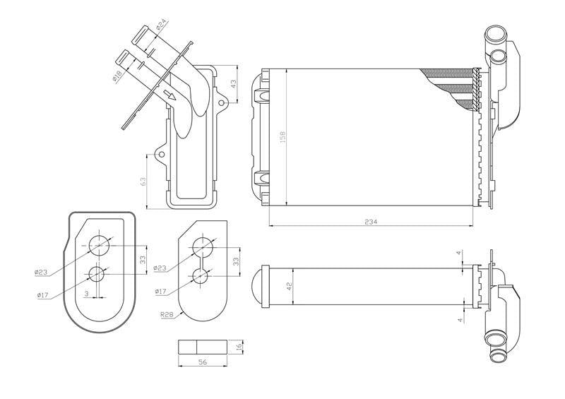RENAULT KALORİFER RADYATÖRÜ MEGANE CLIO R19 