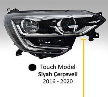 RENAULT MEGANE IV 2017- FAR TOUCH MODEL SİYAH ÇERÇEVELİ MOTORLU SAĞ VALEO 046921
