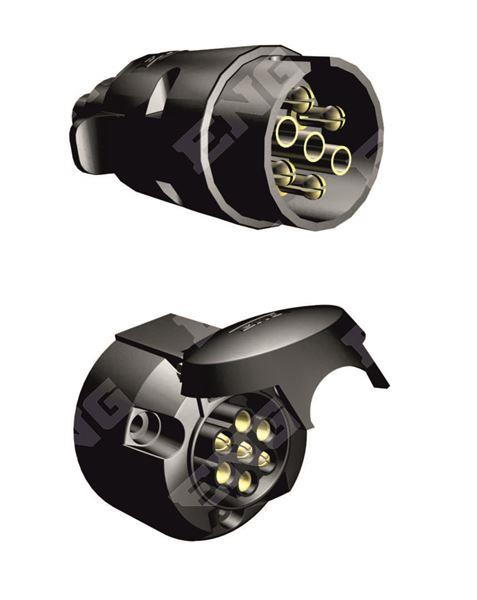 RÖMORK FİŞİ 7'Lİ KOMPLE PLASTIK (KORUMA KAPAKLI) YEDILI