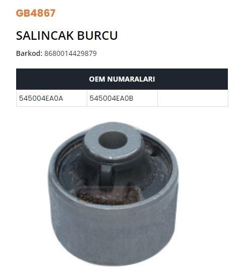 SALINCAK BURCU KÜÇÜK KADJAR-QASHQAI 1.2-1.3-1.5-1. 6 DCI-1.6-1.7