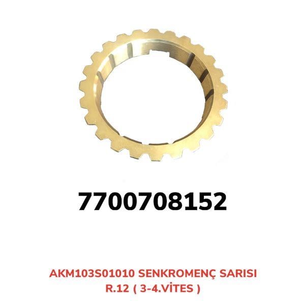 SEKROMENÇ SARISI R.12 3 - 4.VİTES R.12