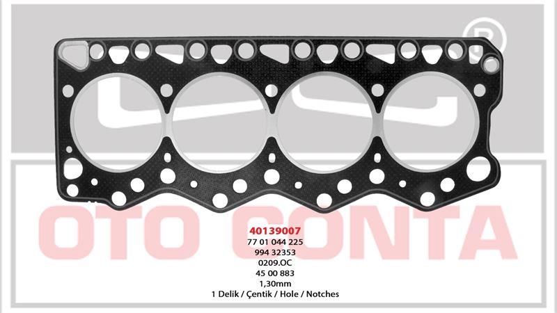 SİLİNDİR KAPAK CONTASI 1.30MM 1 ÇENTIK MASTER DUCATO 2.5D TD 2.8 DTI