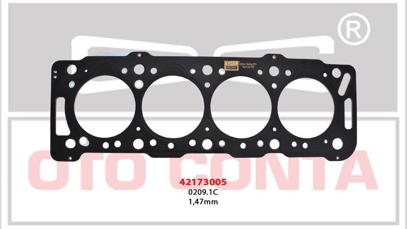 SİLİNDİR KAPAK CONTASI 1.47 MM PARTNER 1.9 BERLINGO PARTNER 1.9D DW8 SİLİNDİR KAPAK CONTASI ÇELIK MLS DELIKSIZ 1.47MM DW8 DW8B WJZ-WJY 0209.1C