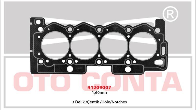 SİLİNDİR KAPAK CONTASI 106 206 C3 XSARA 1.4 3 DELIK 106 206 C3 XSARA 1.4 SİLİNDİR KAPAK CONTASI 3 DELIK 1.60 MM KFX-KFV TU3JP 0209.W6