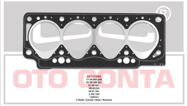 SİLİNDİR KAPAK CONTASI KANGOO TD-EXP MEGANE 1.9D 1.60 MM SUPER KALITE
