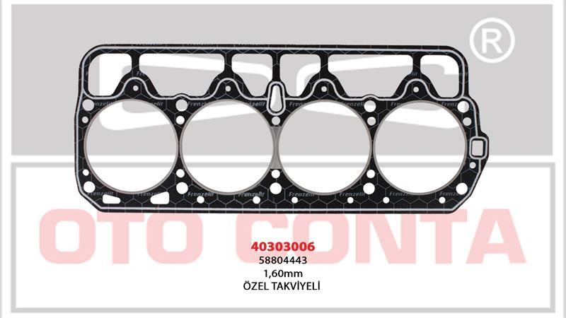 SİLİNDİR KAPAK CONTASI LPGLI ARAÇLARA OZEL TAKVİYELİ 1.80MM BEYAZ M131 DKS 1.6
