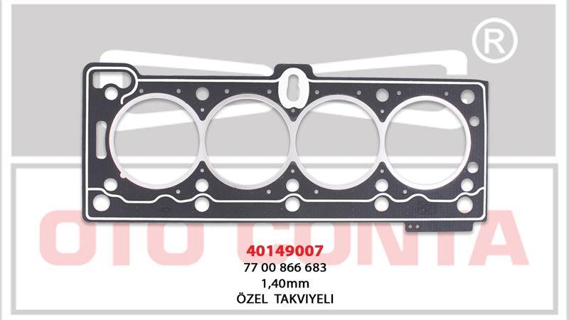 SİLİNDİR KAPAK CONTASI TAKVİYELİ MEGANE 1.6 8V MEGANE 1.6 8V SİLİNDİR KAPAK CONTASI LPG'LI ARAÇLAR OZEL TAKVİYELİ 1.40 MM K7J 700-701-K7M 702-710 7700866683