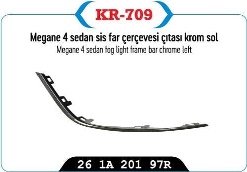 SİS FAR ÇERÇEVESI KAPAĞI ÇITASI KROM SOL MEGANE IV SEDAN MODEL