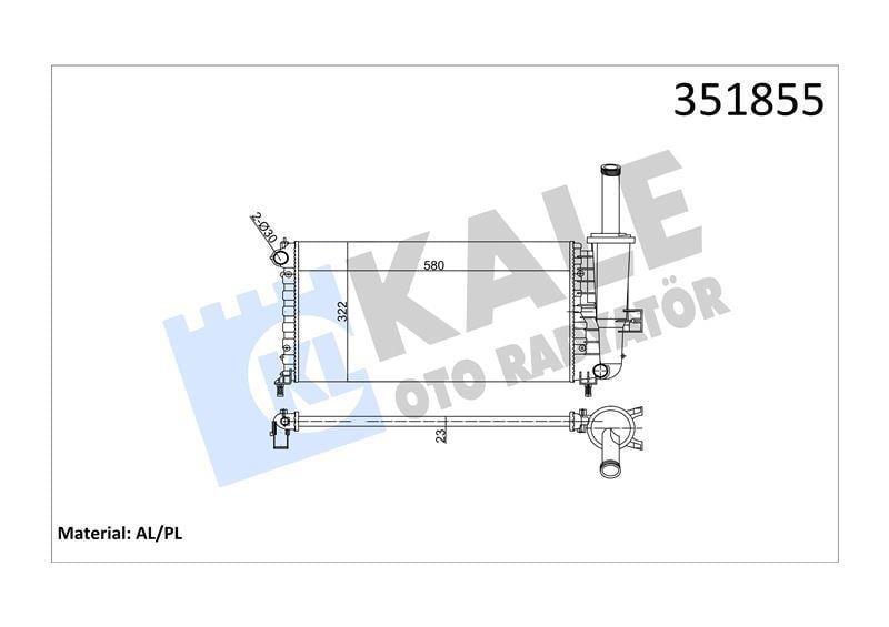 SU RADYATÖRÜ PUNTO 1.2 1.2 16V 00>02