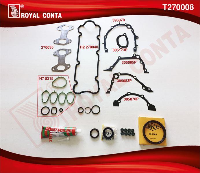 TAKIM CONTA CORTECO KEÇELİ REINZ S.LASTİKLİ SİLİNDİR KAPAK CONTASIZ PALIO 1.2 8V. YENİ MODEL 60 65 HP 188A4.000 MOTOR