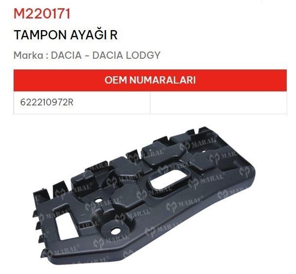 TAMPON AYAĞI SAĞ DACIA LODGY