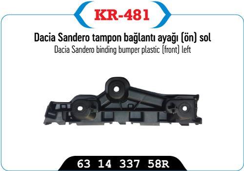 TAMPON BAGLANTI BRAKETI ÖN SOL CLIO SYMBOL 13> SANDERO JOY MODEL