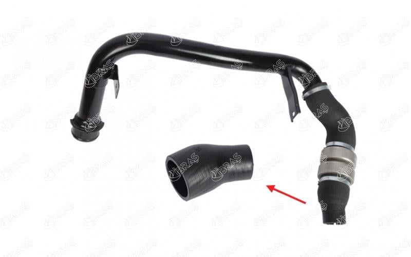 TURBO HORTUMU METAL BORU HARİÇ OK İLE GÖSTERİLEN KÜÇÜK HORTUM