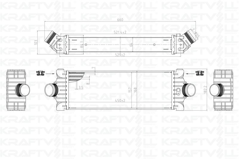 TURBO INTERCOOLER RADYATOR TRANSIT V347 11>14 V362 14 /> CUSTOM 12 /> 2,2TDCI 155PS ARKADAN CEKER /