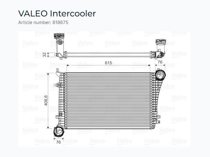 TURBO RADYATÖRÜ AUDI A3, VOLKSWAGEN CADDY, GOLF, J