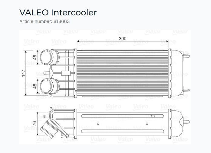 TURBO RADYATÖRÜ CITROEN C2, C3 PEUGEOT 207