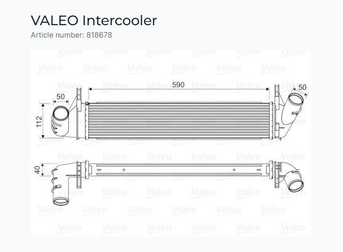 TURBO RADYATÖRÜ DACIA DUSTER, SANDERO, LOGAN