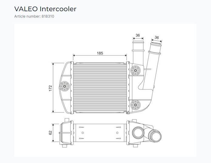 TURBO RADYATÖRÜ FIAT PANDA