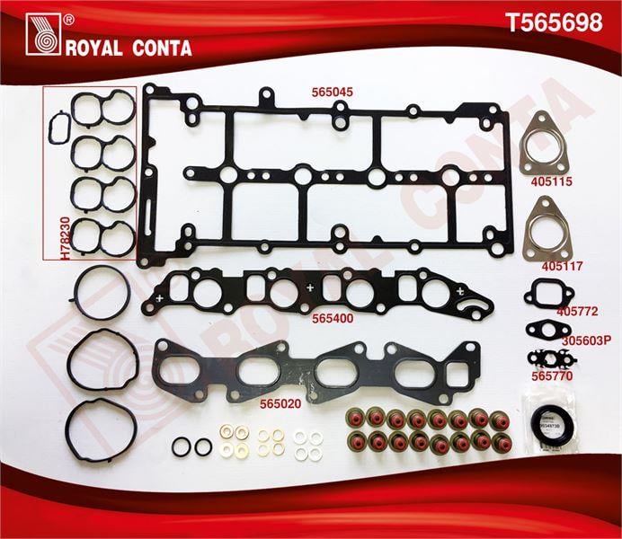 ÜST TAKIM CONTA CORTECO KEÇELİ REINZ S.LASTİKLİ SİLİNDİR KAPAK CONTASIZ FIAT BRAVO II  DOBLO  LINEA 1.6 MULTIJET DİZEL