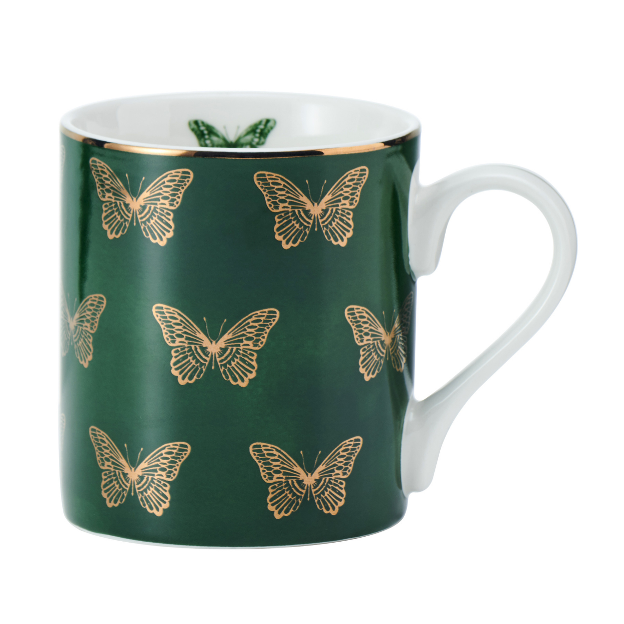 Mikasa MKCANBFLIES Fine China 280ml Düz Taraflı Kupa Kelebekler