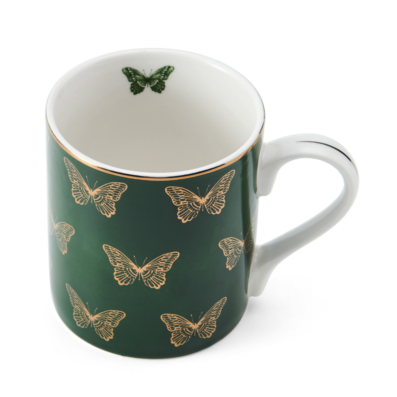 Mikasa MKCANBFLIES Fine China 280ml Düz Taraflı Kupa Kelebekler