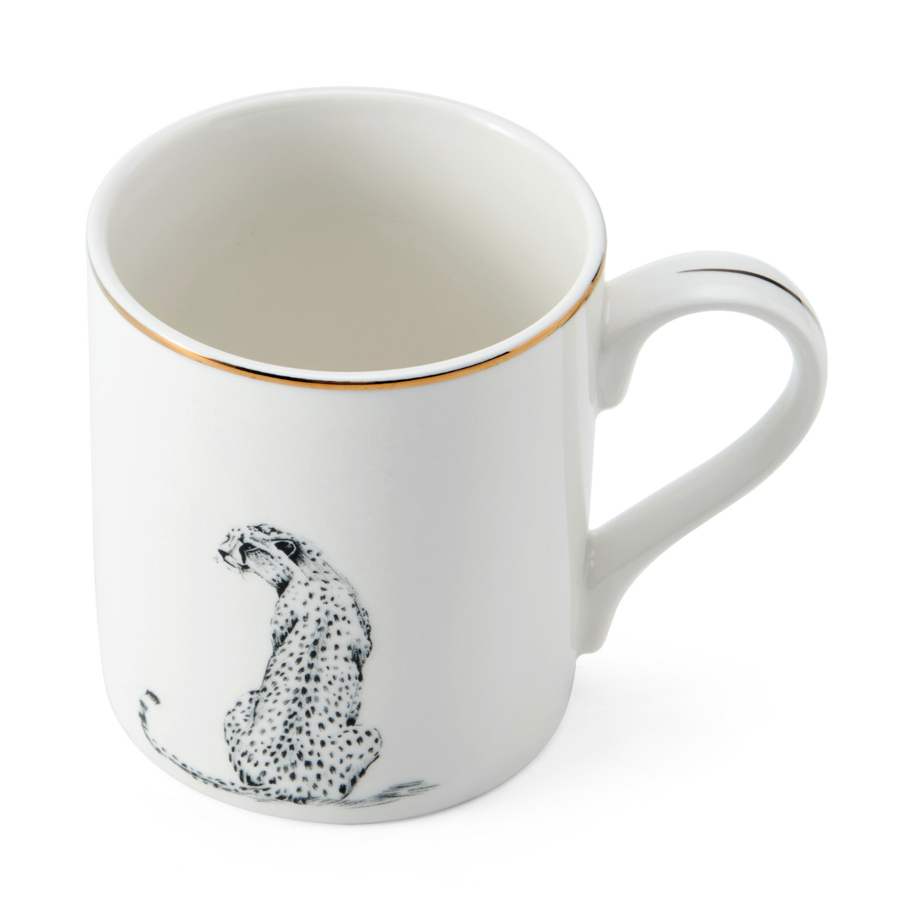 Mikasa MKCANCHEETAH Fine China 280ml Düz Taraflı Kupa Çita