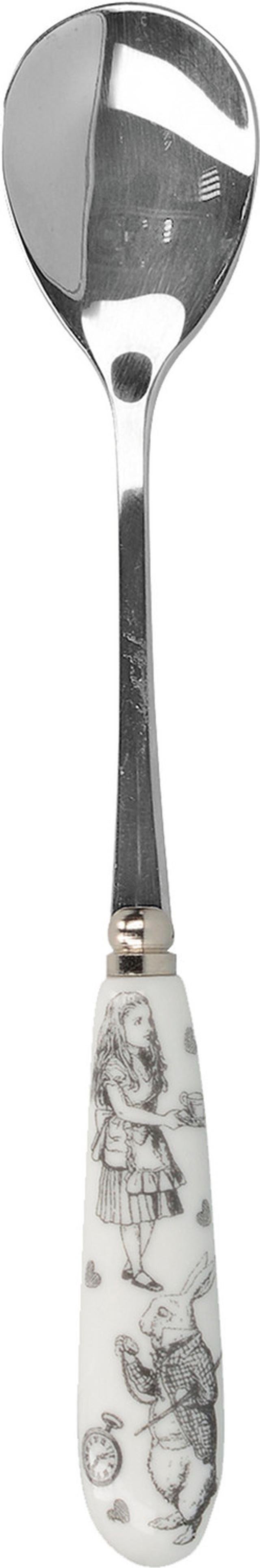 Mikasa x V&A Alice In Wonderland 5227080 Paslanmaz Çelik Porselen Saplı Çay Kaşığı 4lü