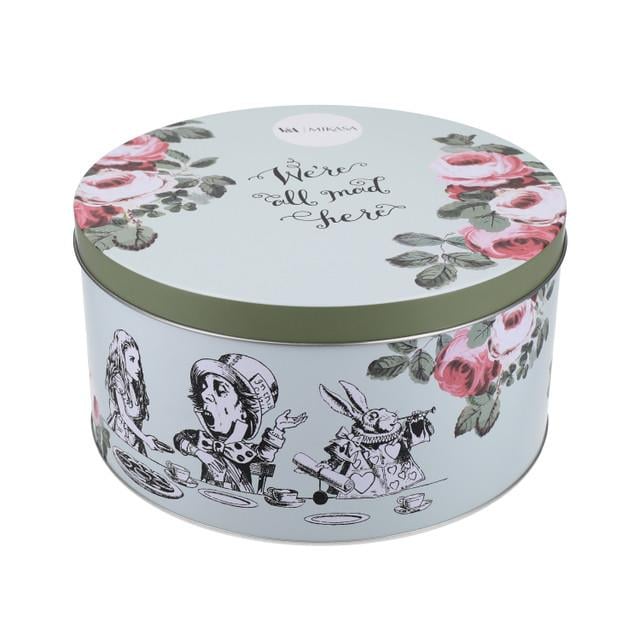 Mikasa x V&A Alice In Wonderland MKALCTIN2PC Teneke Kek, Bisküvi Saklama Kabı 2li