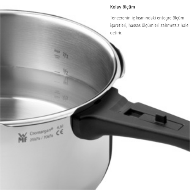 WMF 1512000283 Perfect 4,5 LT Düdüklü Tencere
