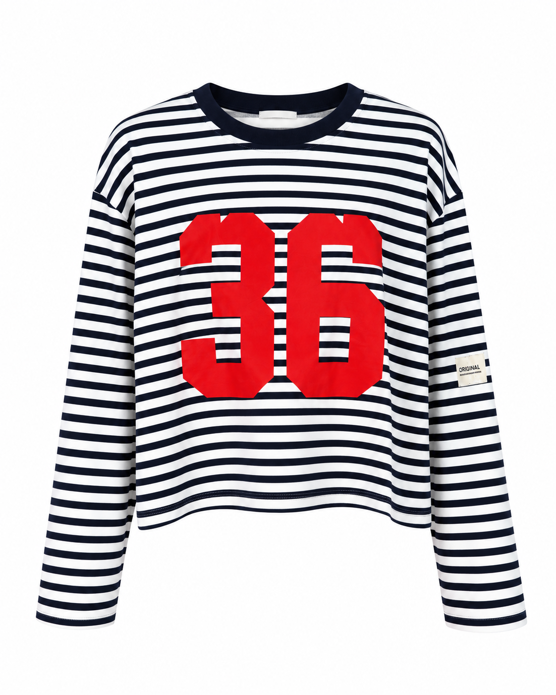 36 Baskı Laci Çizgili Modal Sweat