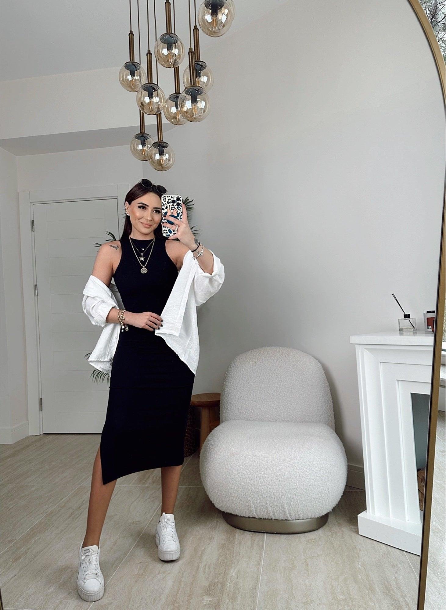 Ayrobin Tek Cepli Oversize Beyaz Gömlek