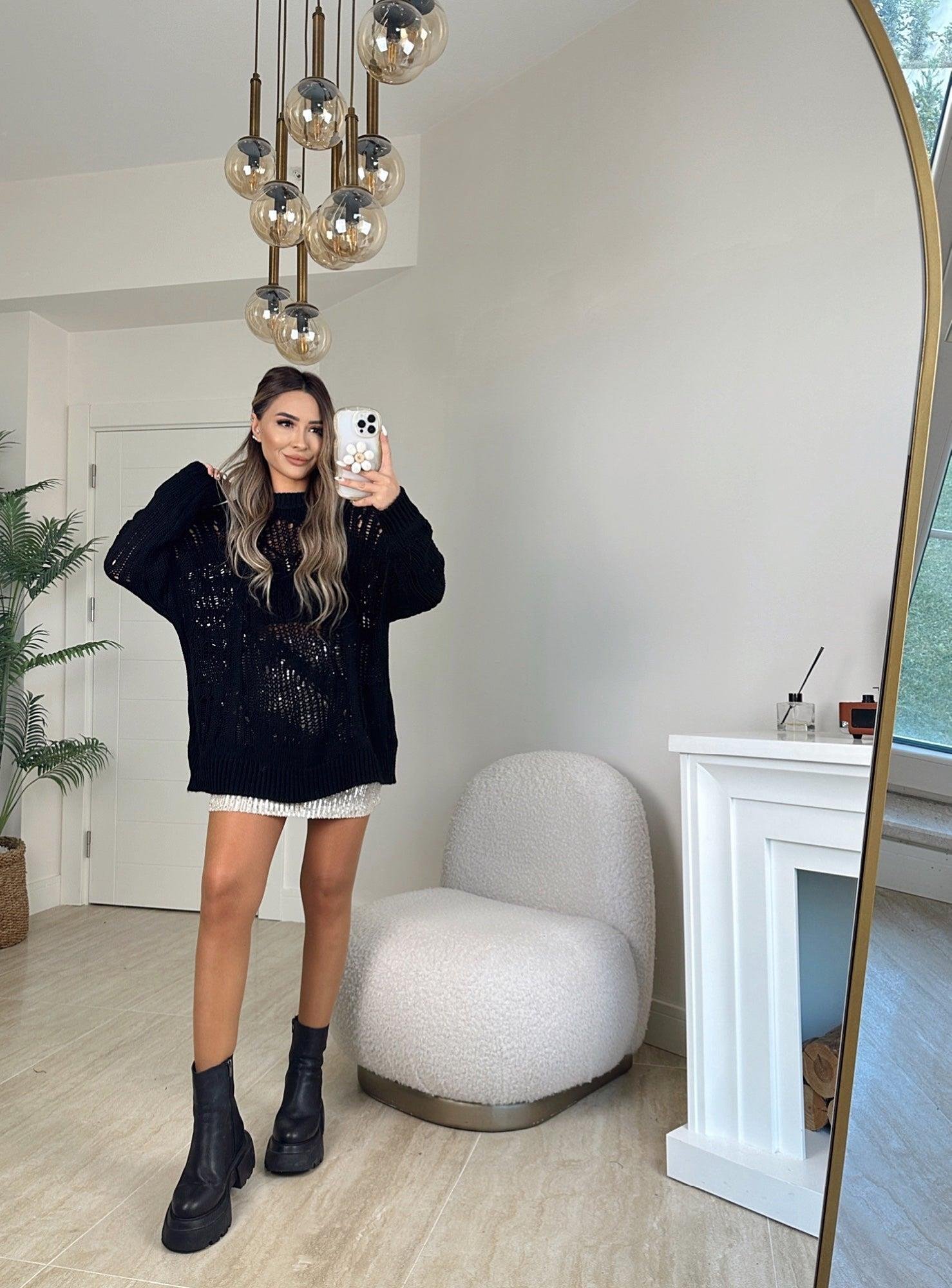 Bal Rengi Payet Mini Etek