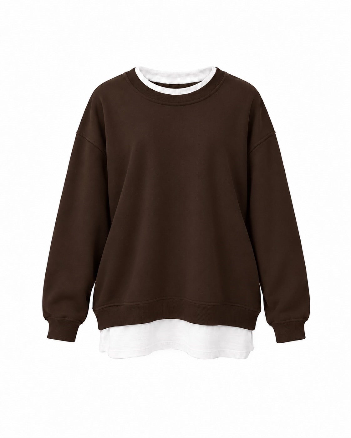 Basic Detay Kahve Şardonlu Sweat