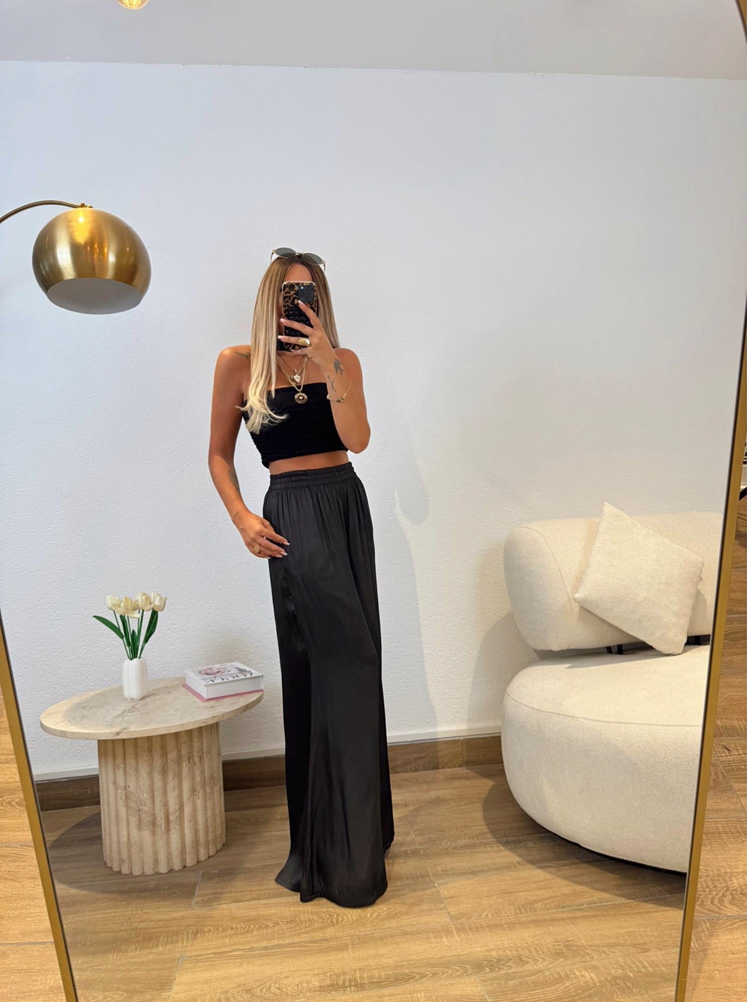 Boyun Detay Sandy Drapeli Crop