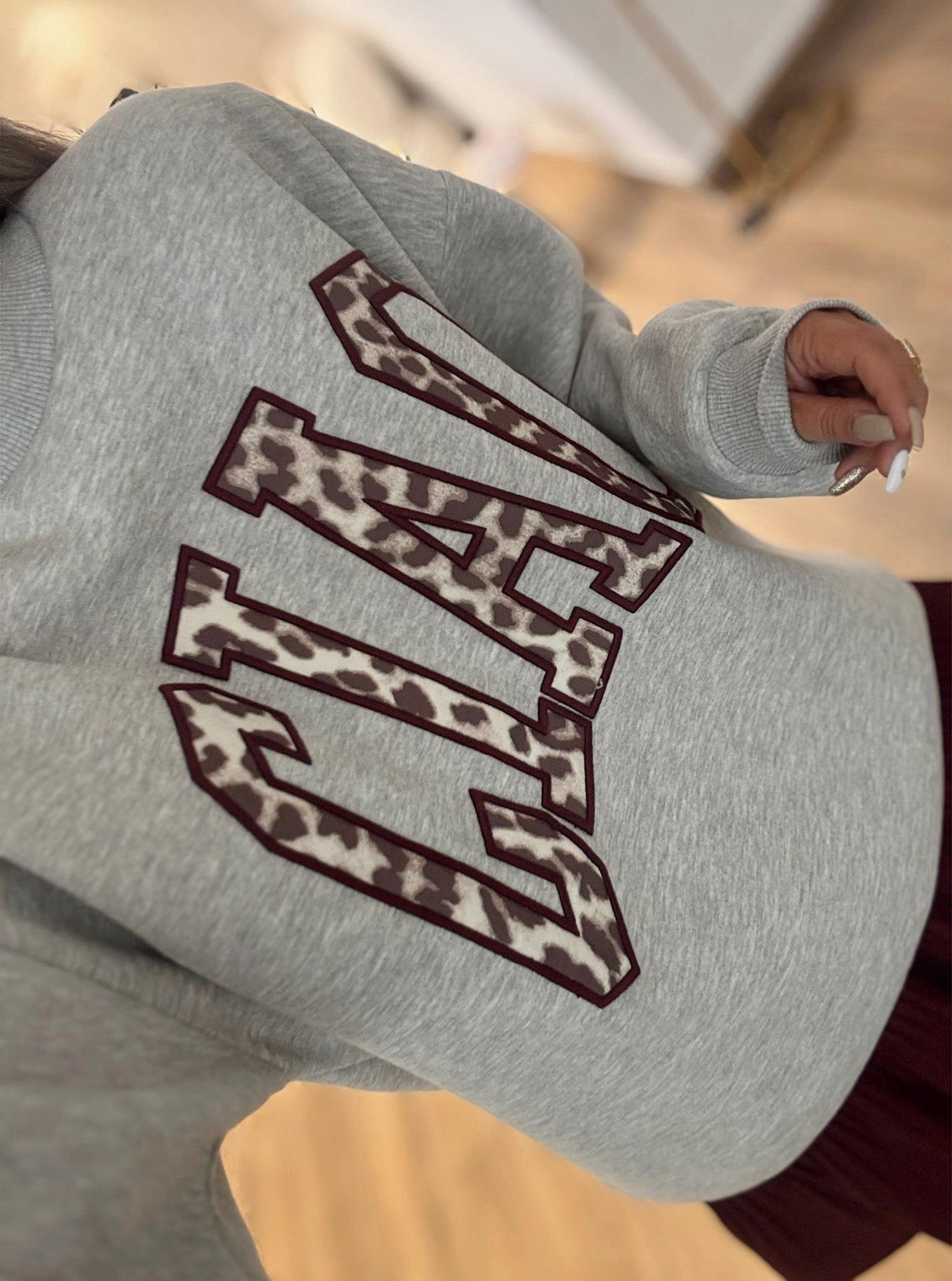 Cıao Leopar Baskı Sweatshirt