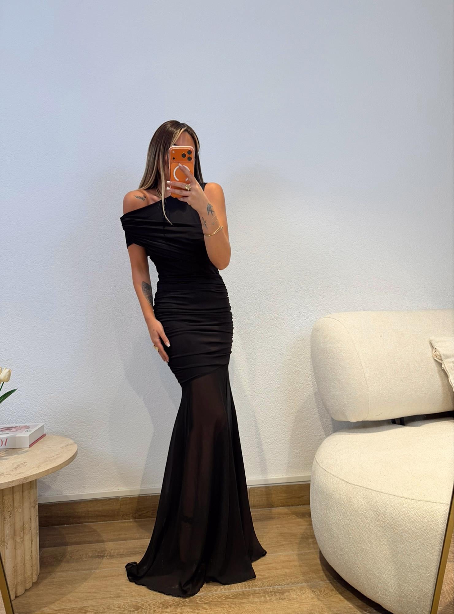 Dalgıç Şifon Maxi Elbise